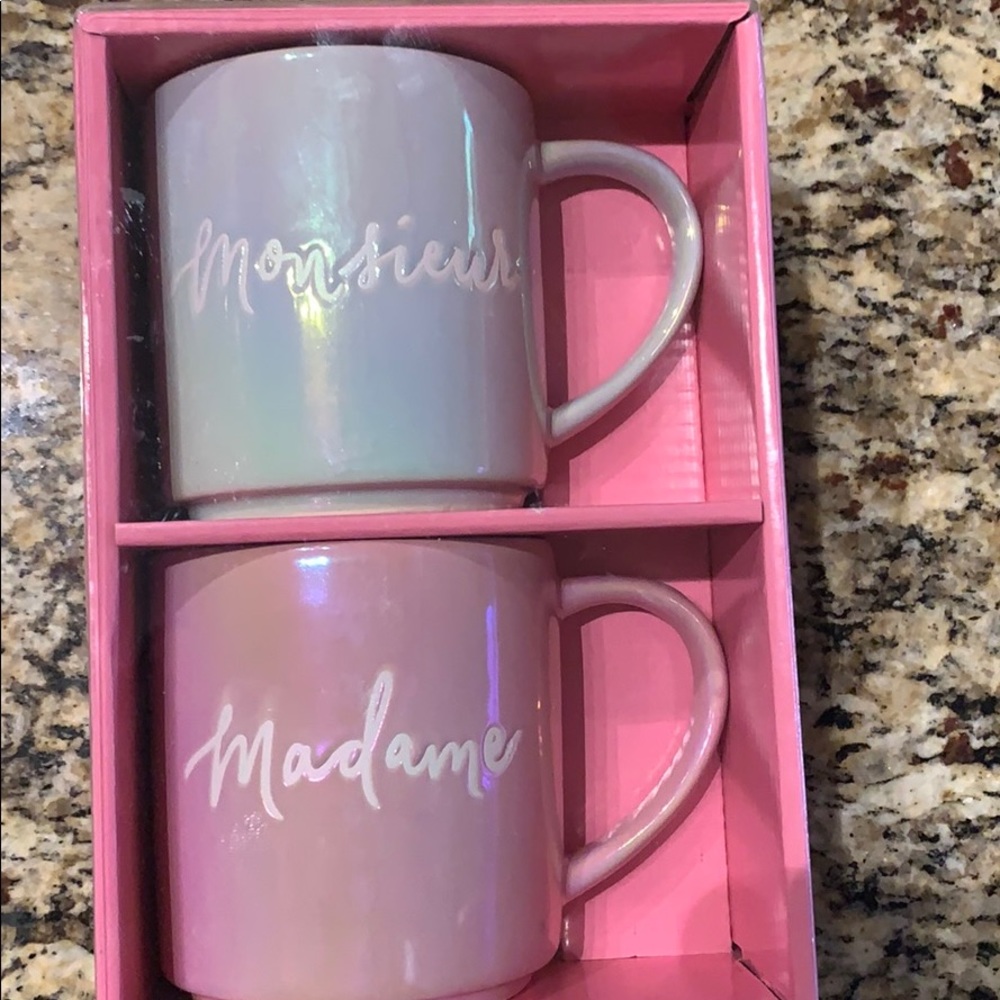 Monsieur and Madame coffee mugs